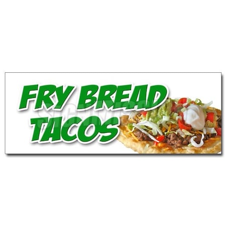 FRY BREAD TACOS DECAL Sticker Indian Mexican Chili Vegetarian Navajo Food